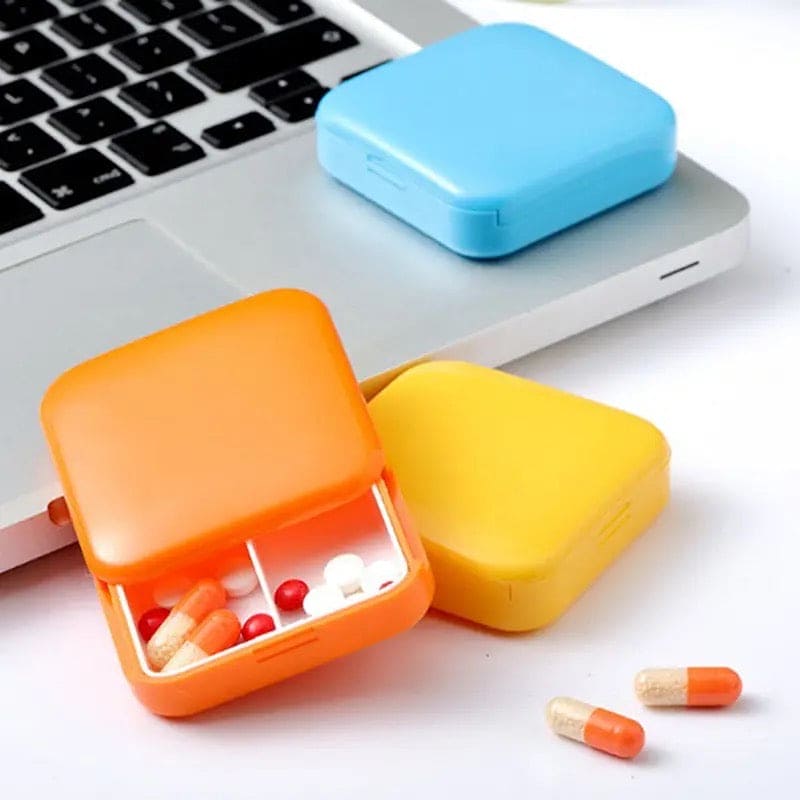 Portable Push Pull Pill Box, Square Pill Case, Mini Two Compartment Plastic Tablet Holder, Sub Packed Medicine Box, Home Storage Medicine Box, Vitamins Medicine Tablet Organizer, Pocket Pill Box, Times A Day Medicine Tablet Dispenser Portable Push Pull Pill Box, Square Pill Case, Mini Two Compartment Plastic Tablet Holder, Sub Packed Medicine Box, Home Storage Medicine Box, Vitamins Medicine Tablet Organizer, Pocket Pill Box, Times A Day Medicine Tablet Dispenser